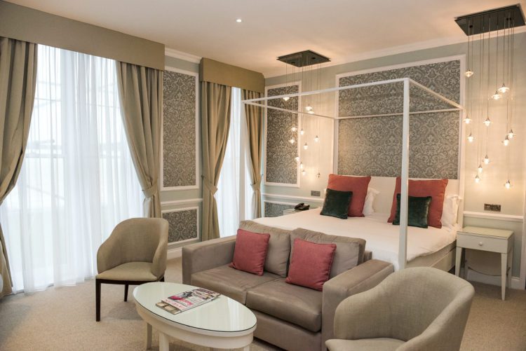 wedding bedroom at Preston Court