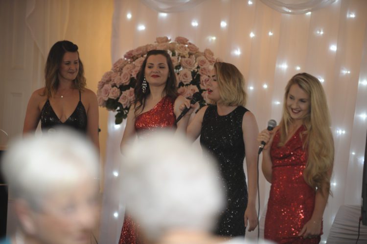 Quartet performing in the Ballroom