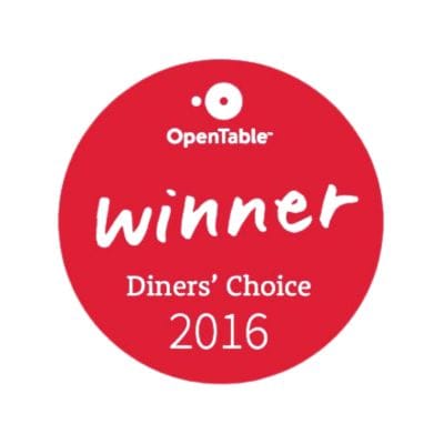 2016 OpenTable Diners' Choice