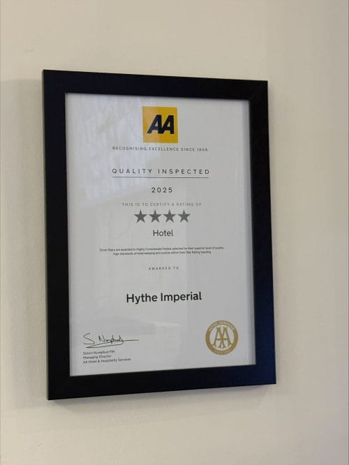 Another Silver Award for the Hythe Imperial Hotel